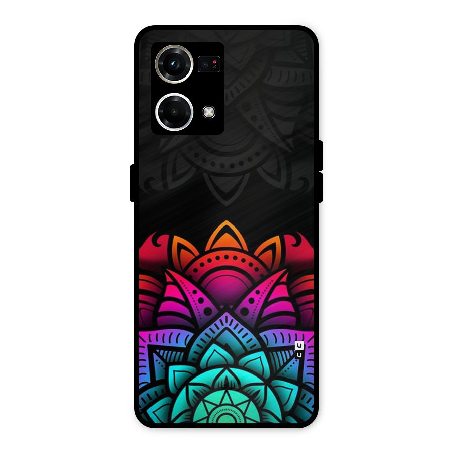 Wonderful Floral Metal Back Case for Oppo F21s Pro 4G