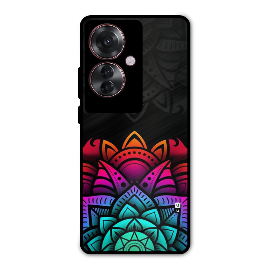 Wonderful Floral Metal Back Case for Oppo F25 Pro
