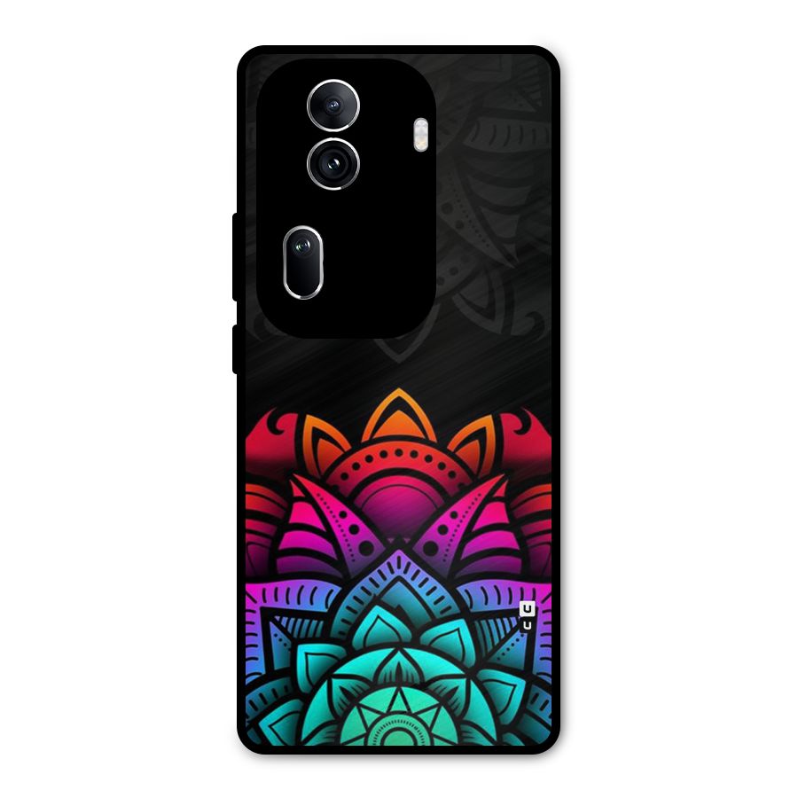 Wonderful Floral Metal Back Case for Oppo Reno11 Pro 5G