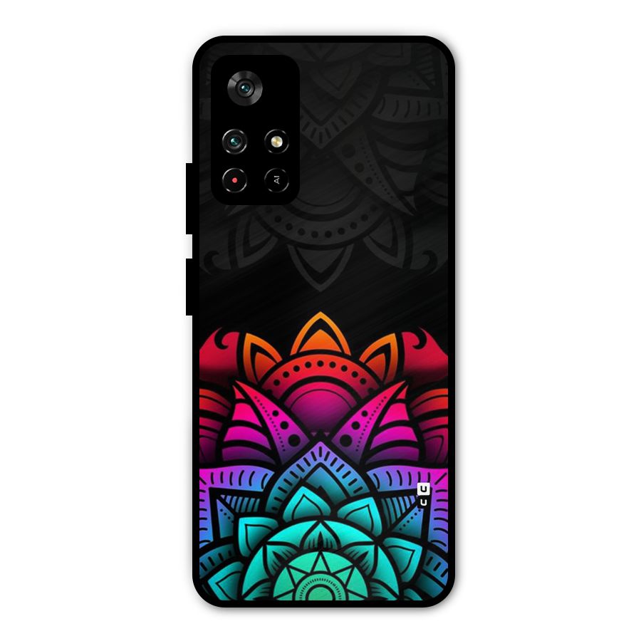 Wonderful Floral Metal Back Case for Poco M4 Pro 5G