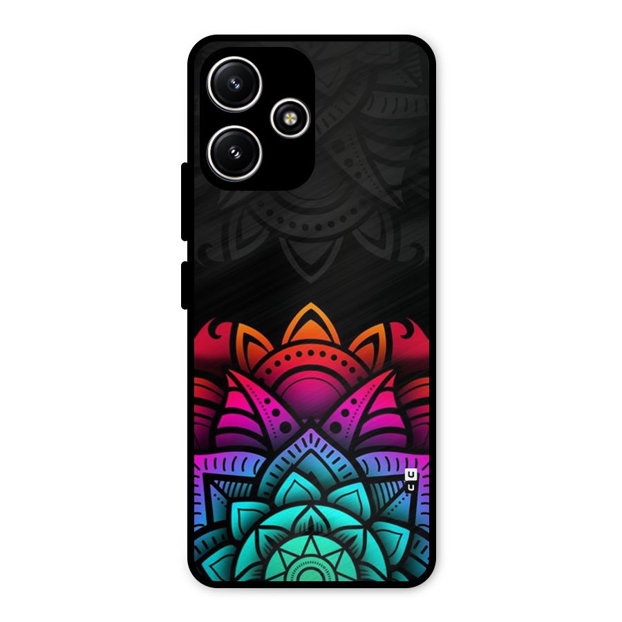 Wonderful Floral Metal Back Case for Poco M6 Pro