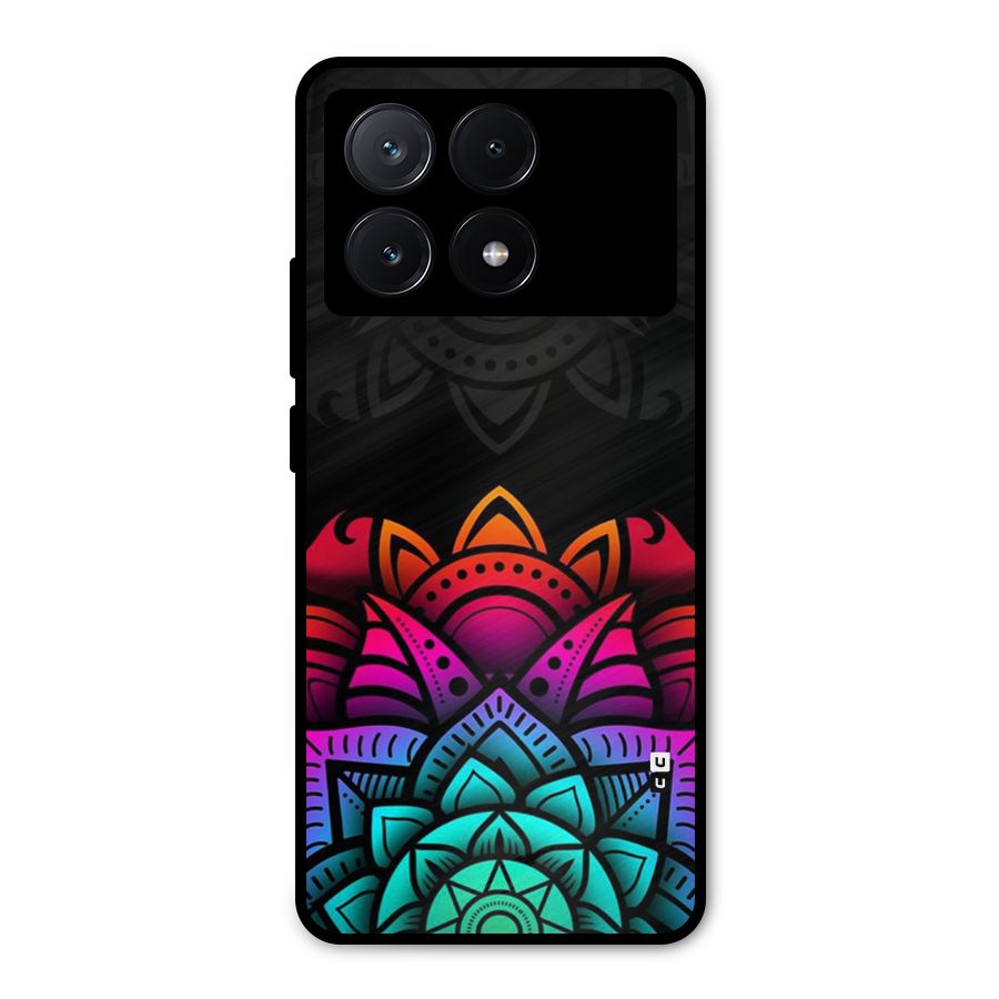 Wonderful Floral Metal Back Case for Poco X6 Pro