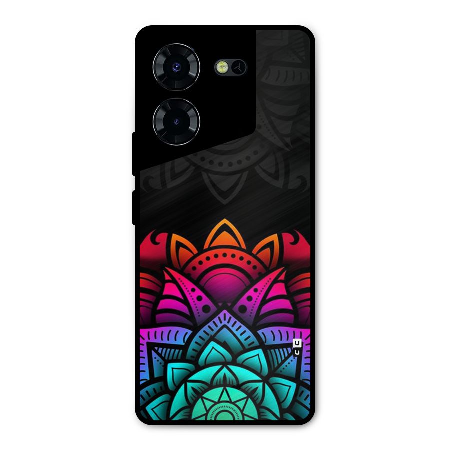 Wonderful Floral Metal Back Case for Tecno Pova 5 Pro 5G