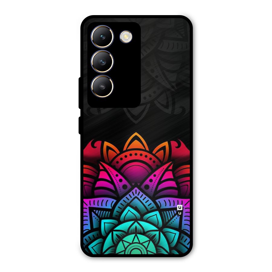 Wonderful Floral Metal Back Case for Vivo T3 5G