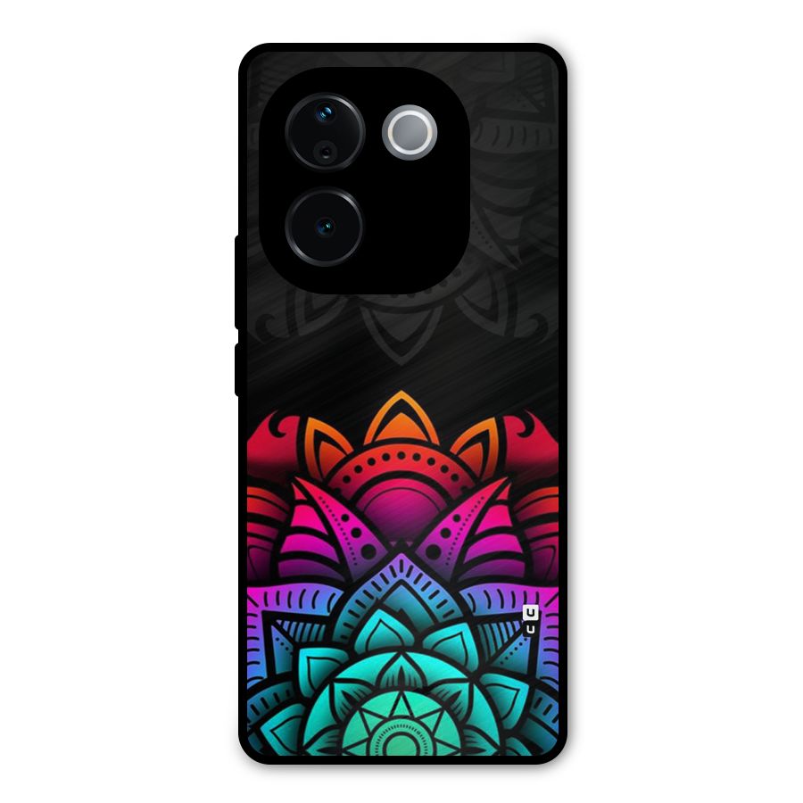 Wonderful Floral Metal Back Case for Vivo T3 Pro