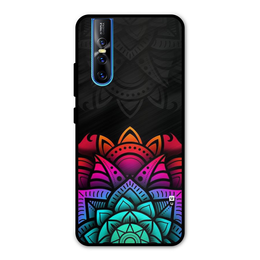 Wonderful Floral Metal Back Case for Vivo V15 Pro