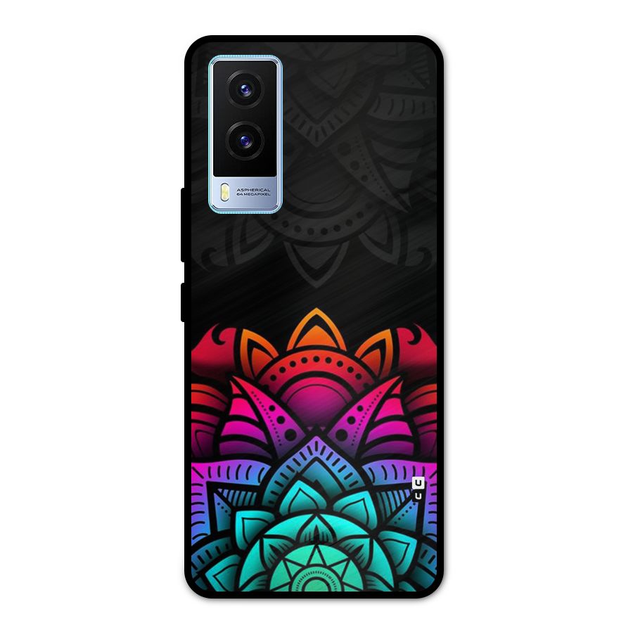 Wonderful Floral Metal Back Case for Vivo V21e 5G
