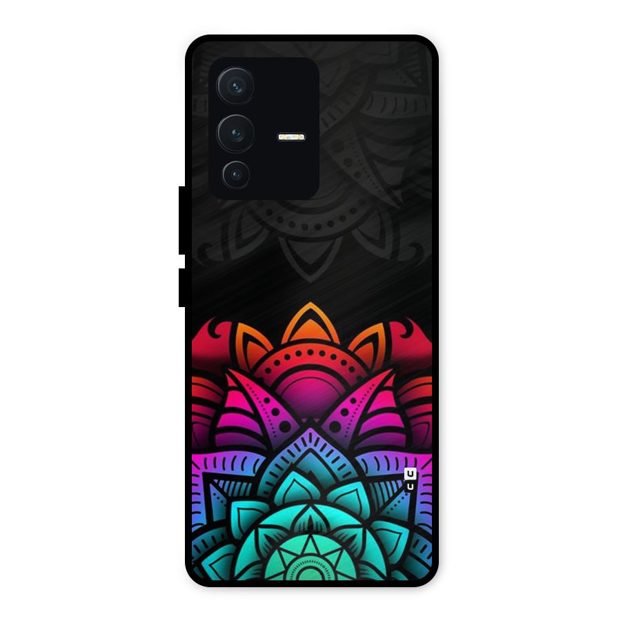 Wonderful Floral Metal Back Case for Vivo V23 5G