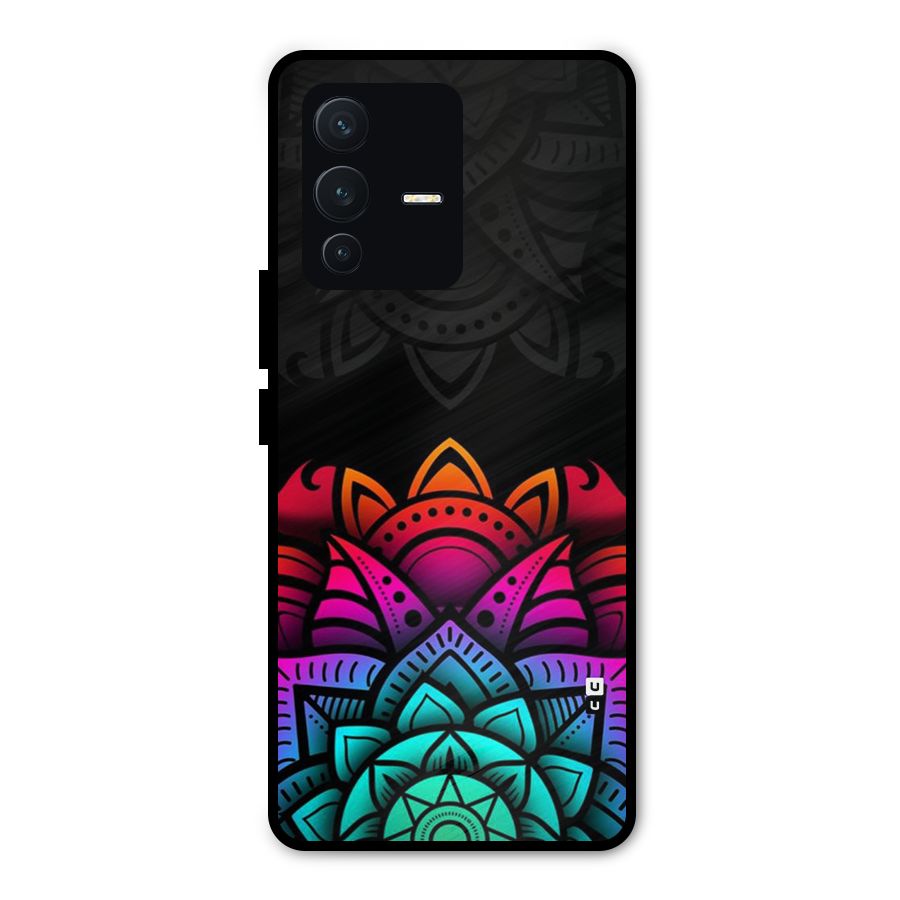 Wonderful Floral Metal Back Case for Vivo V23 Pro