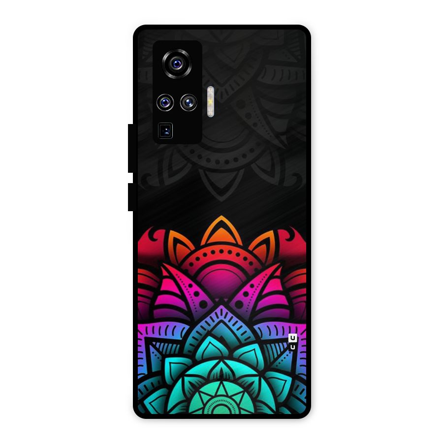 Wonderful Floral Metal Back Case for Vivo X50 Pro