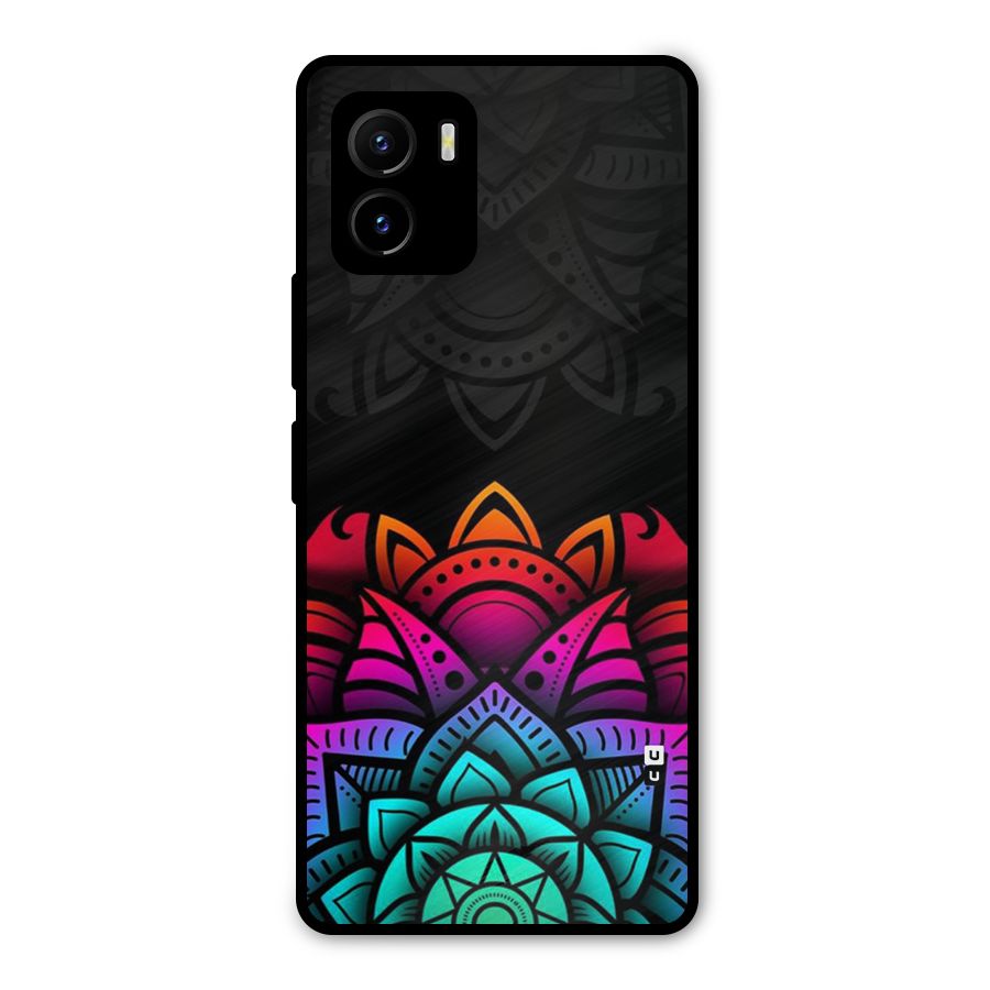 Wonderful Floral Metal Back Case for Vivo Y15s