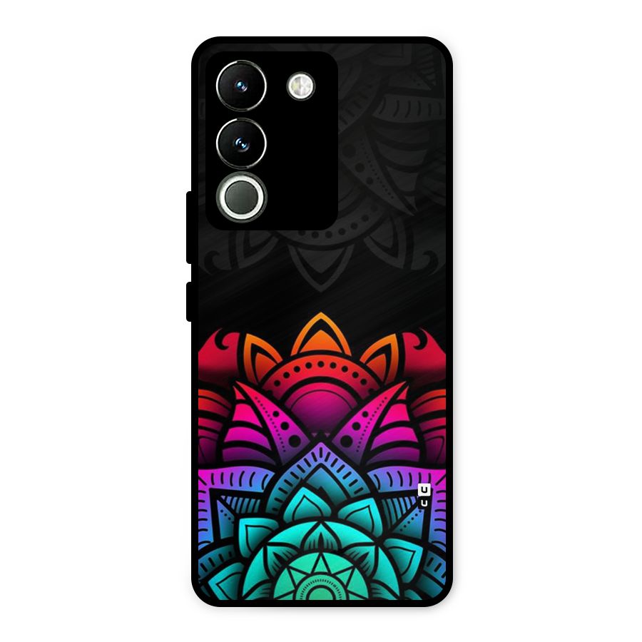 Wonderful Floral Metal Back Case for Vivo Y200