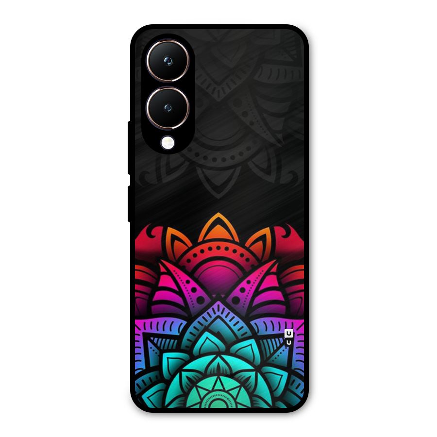 Wonderful Floral Metal Back Case for Vivo Y28
