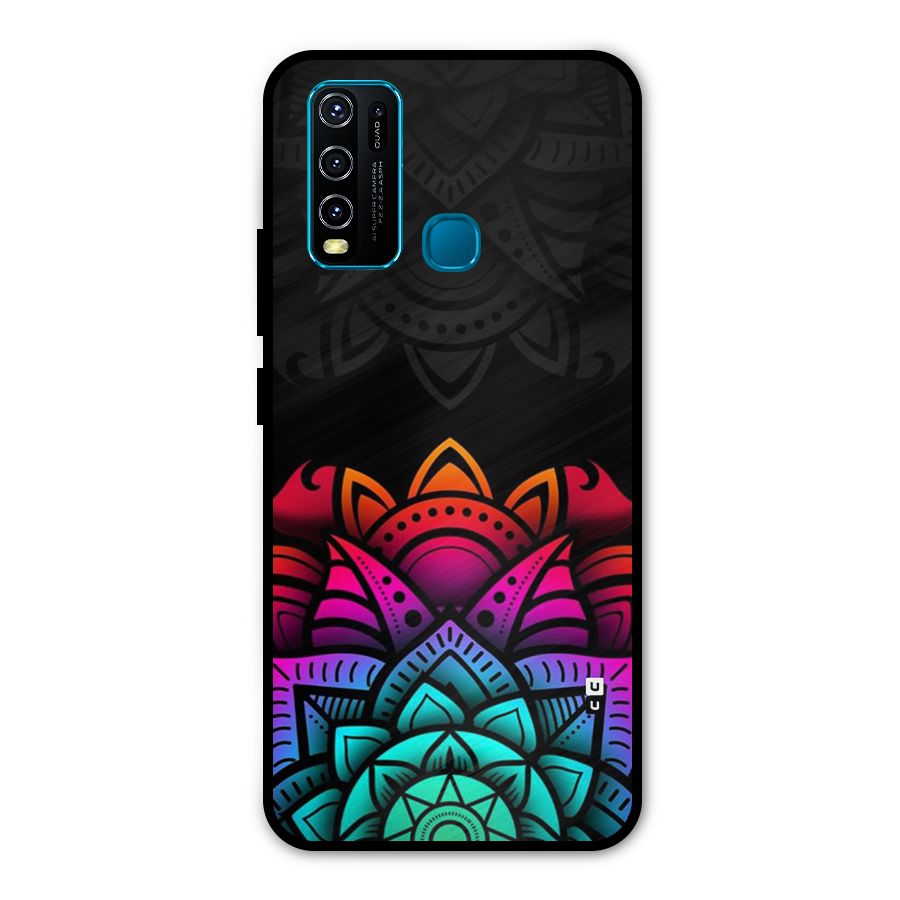 Wonderful Floral Metal Back Case for Vivo Y30