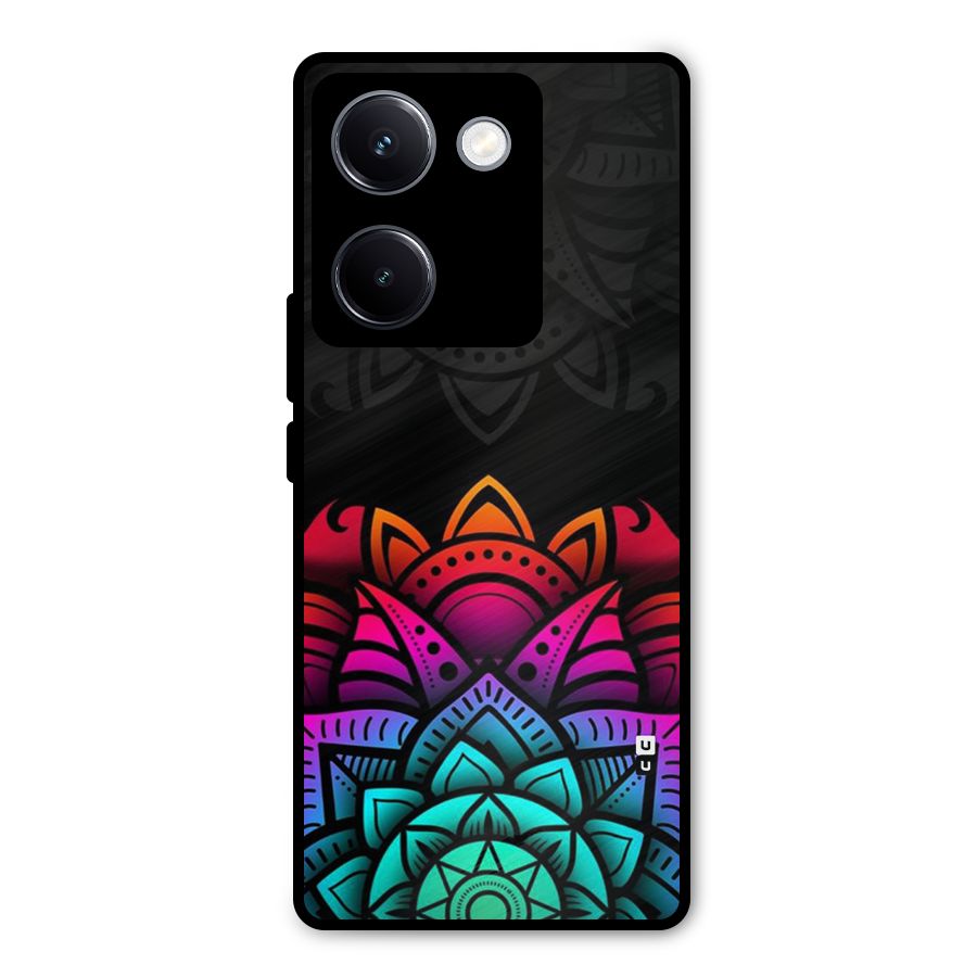 Wonderful Floral Metal Back Case for Vivo Y300 Plus
