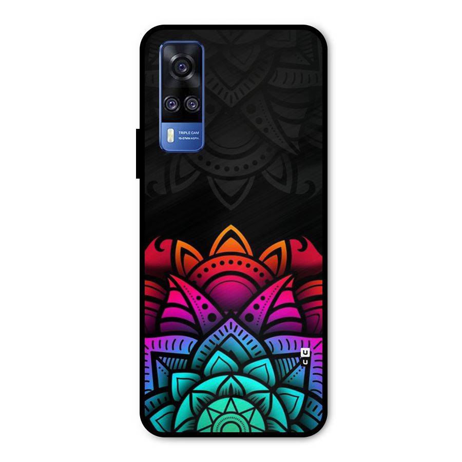Wonderful Floral Metal Back Case for Vivo Y51A