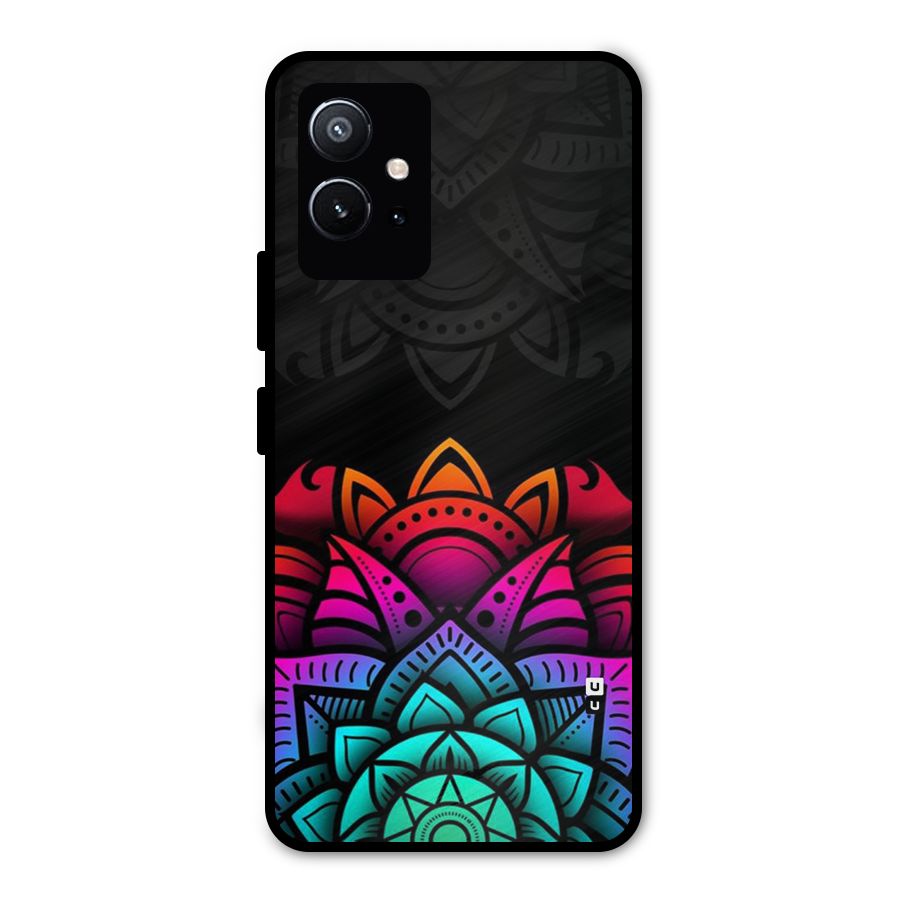 Wonderful Floral Metal Back Case for Vivo Y75 5G