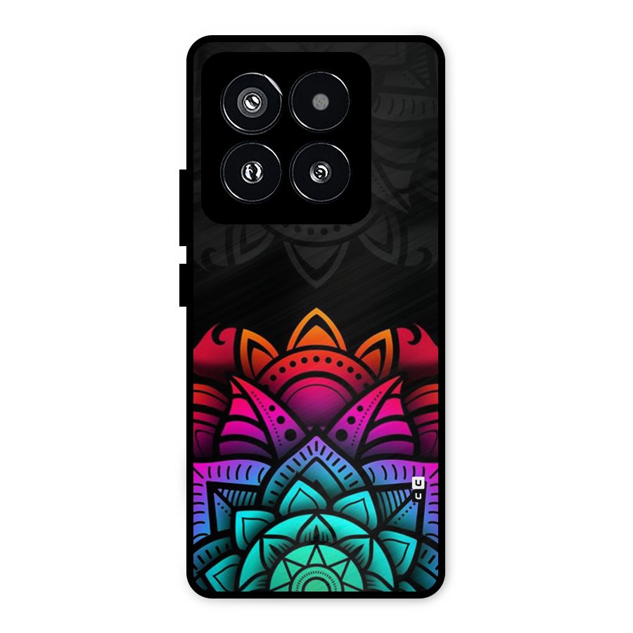 Wonderful Floral Metal Back Case for Xiaomi 14 Pro