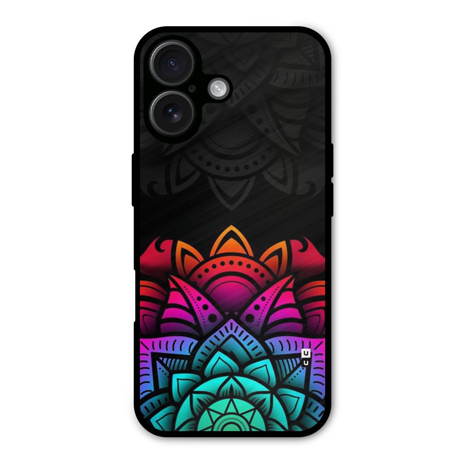 Wonderful Floral Metal Back Case for iPhone 16