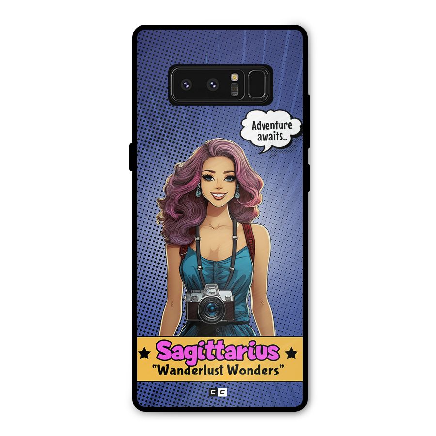Wonderful Sagittarius Metal Back Case for Galaxy Note 8