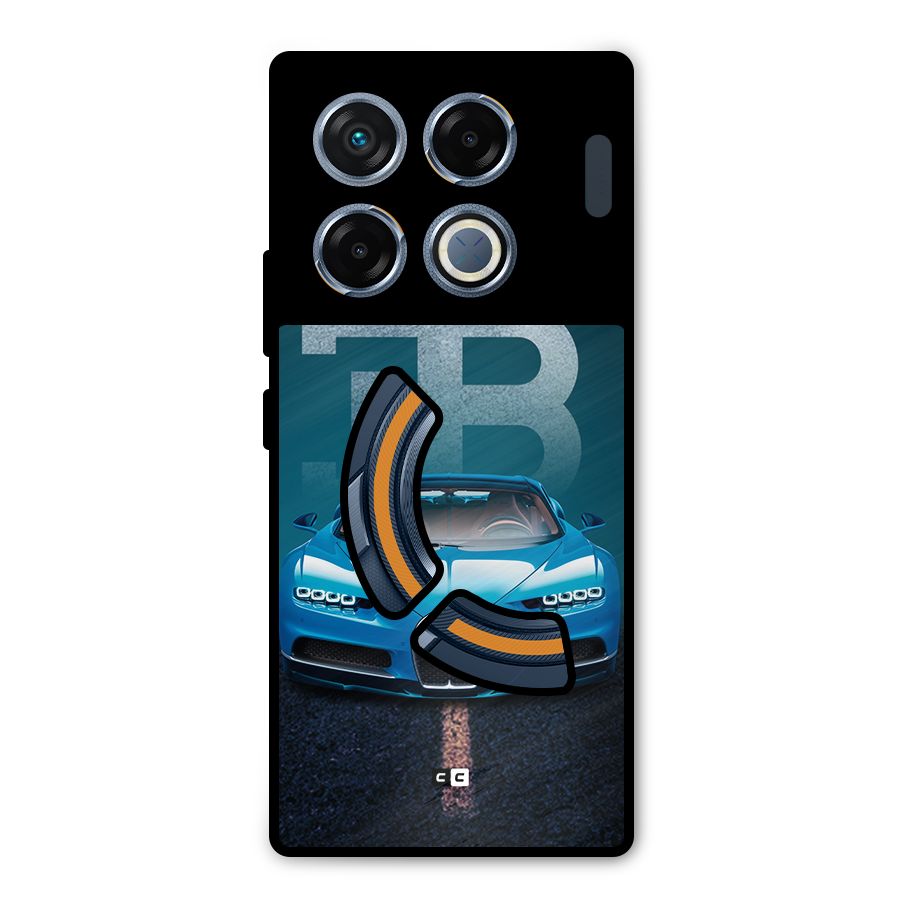 Wonderful Supercar Metal Back Case for Infinix GT 20 Pro
