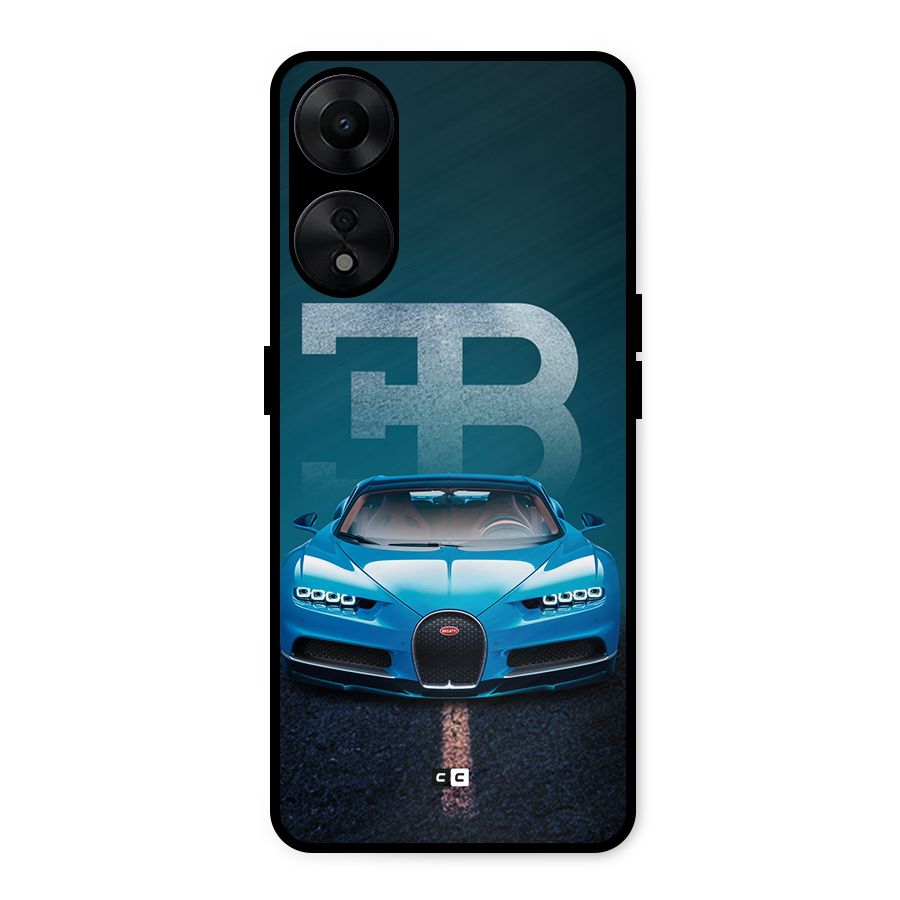 Wonderful Supercar Metal Back Case for Oppo A78 5G
