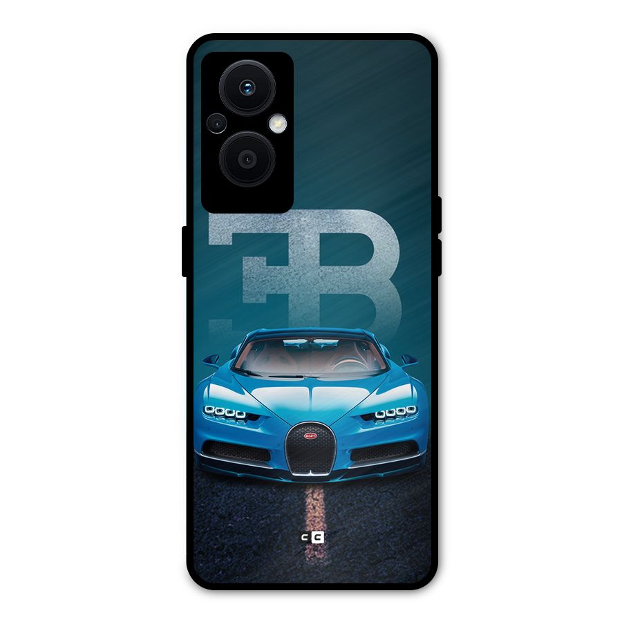 Wonderful Supercar Metal Back Case for Oppo F21 Pro 5G