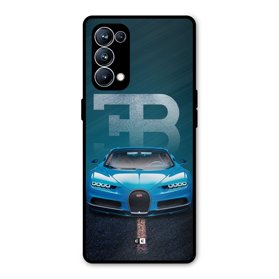 Wonderful Supercar Metal Back Case for Oppo Reno5 Pro 5G