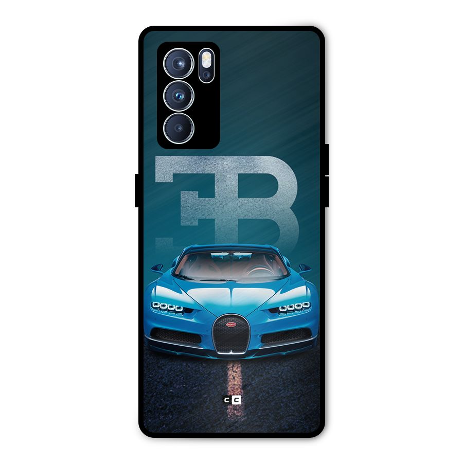Wonderful Supercar Metal Back Case for Oppo Reno6 Pro 5G