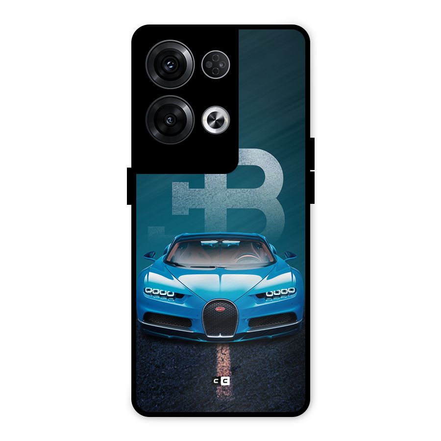 Wonderful Supercar Metal Back Case for Oppo Reno8 Pro 5G