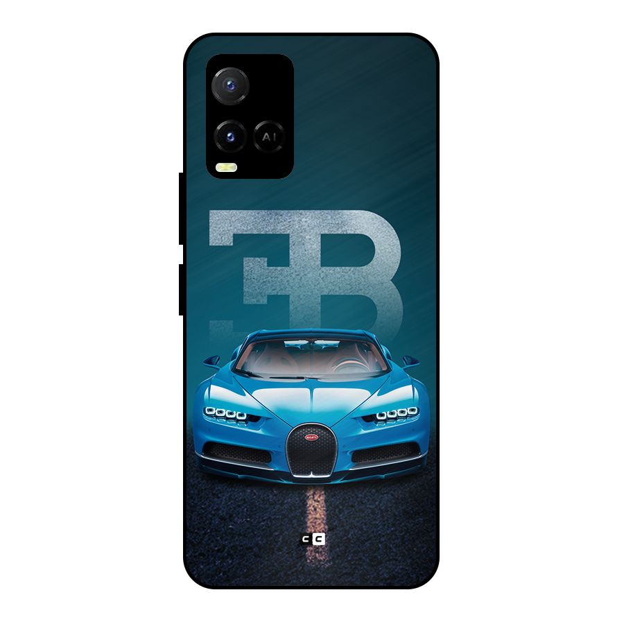 Wonderful Supercar Metal Back Case for Vivo Y21G