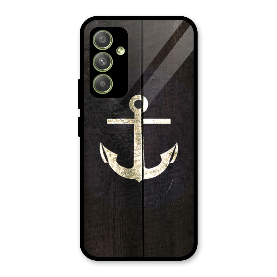 Wood Anchor Glass Back Case for Galaxy A54