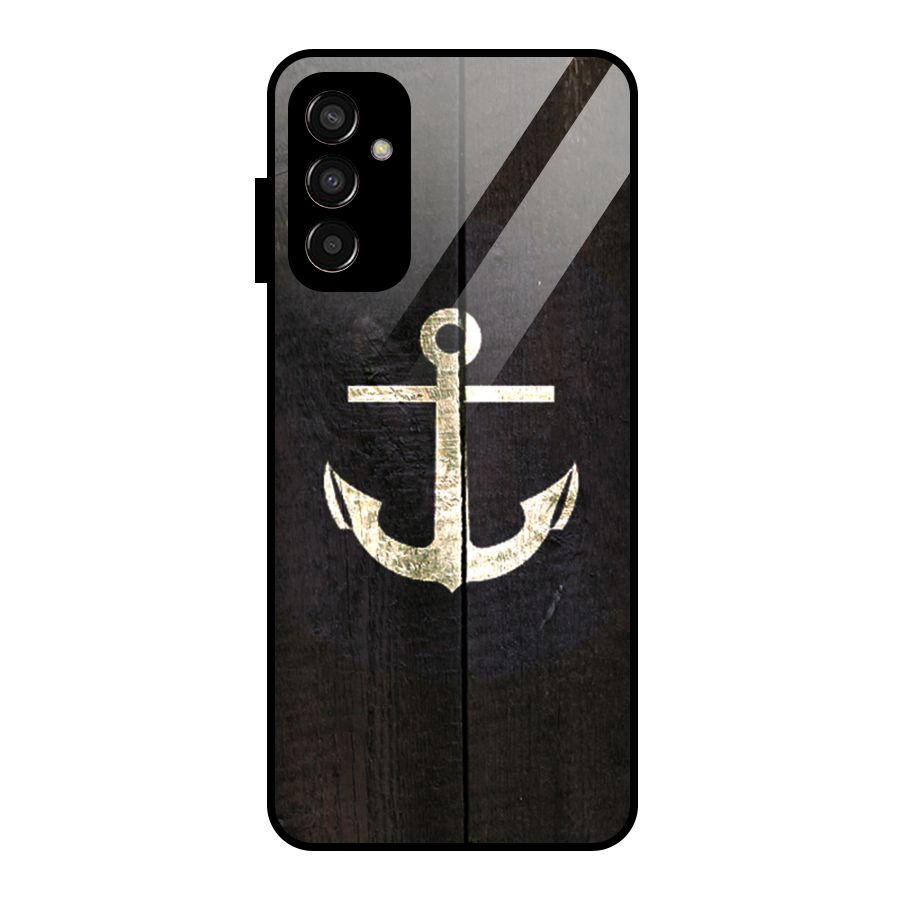 Wood Anchor Glass Back Case for Galaxy F13