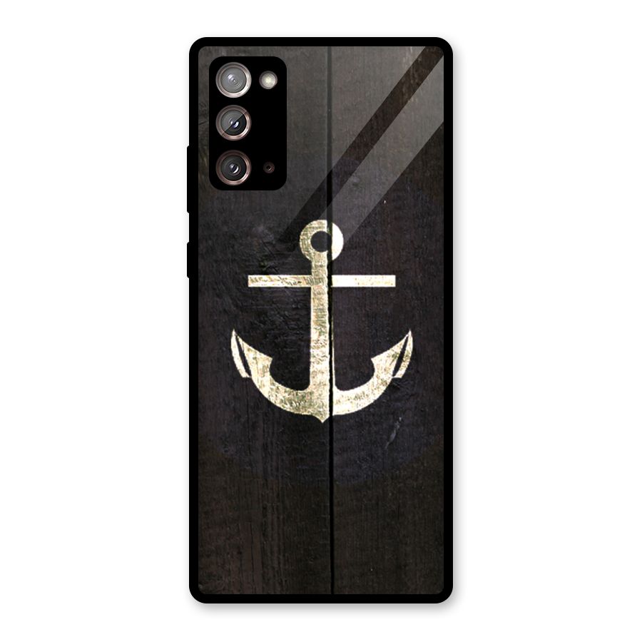 Wood Anchor Glass Back Case for Galaxy Note 20