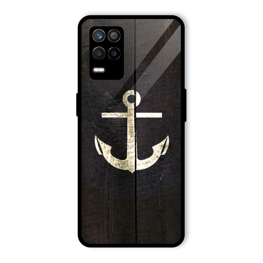 Wood Anchor Glass Back Case for Realme 8s 5G