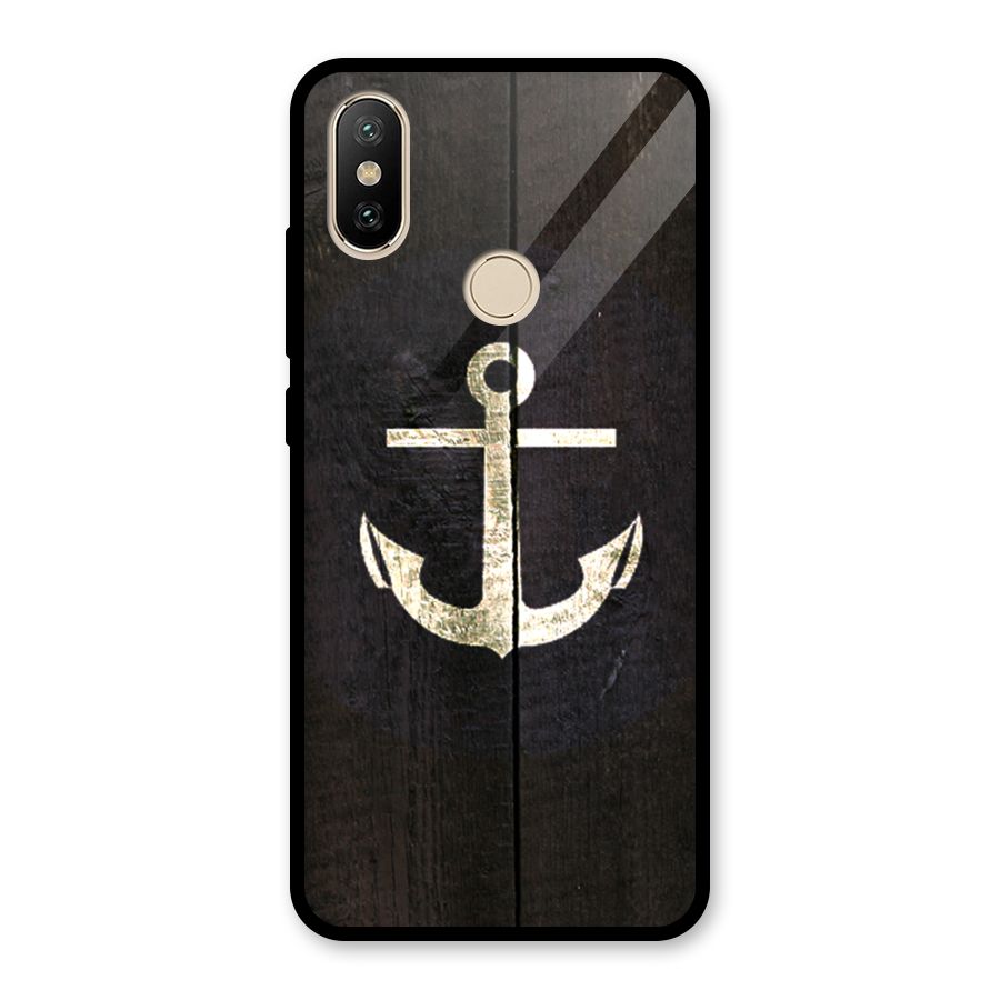 Wood Anchor Glass Back Case for Redmi A2