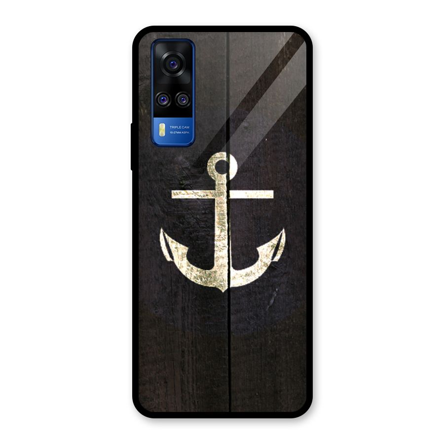 Wood Anchor Glass Back Case for Vivo Y31