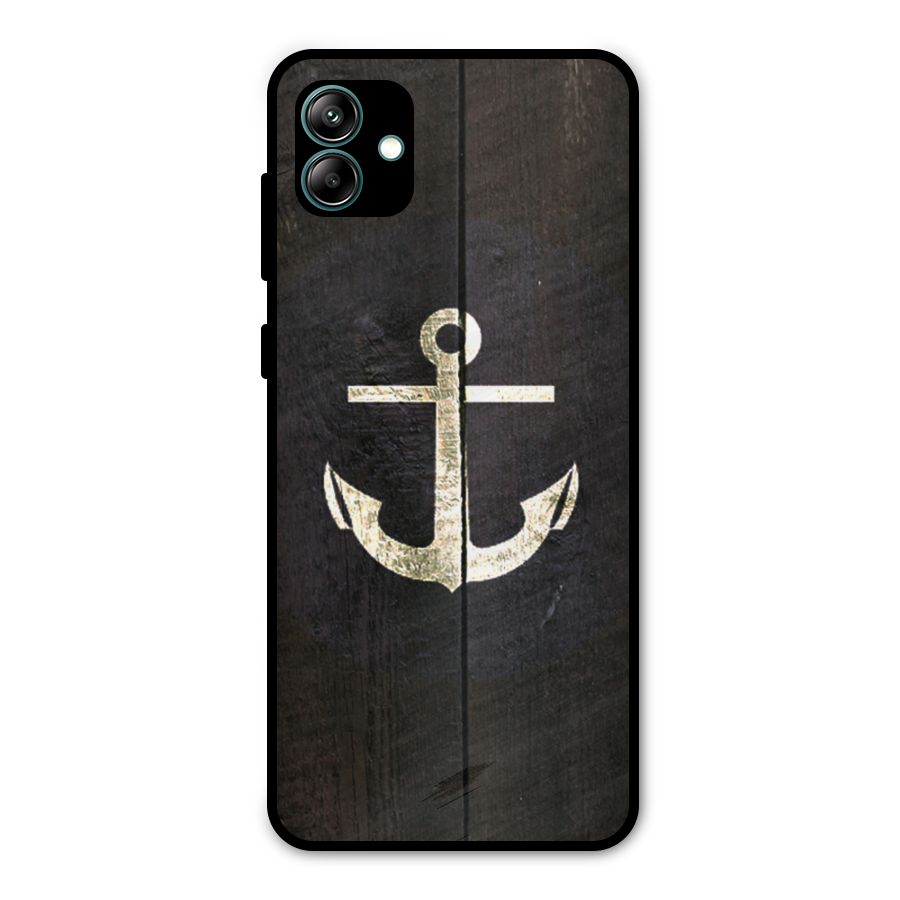 Wood Anchor Metal Back Case for Galaxy A04