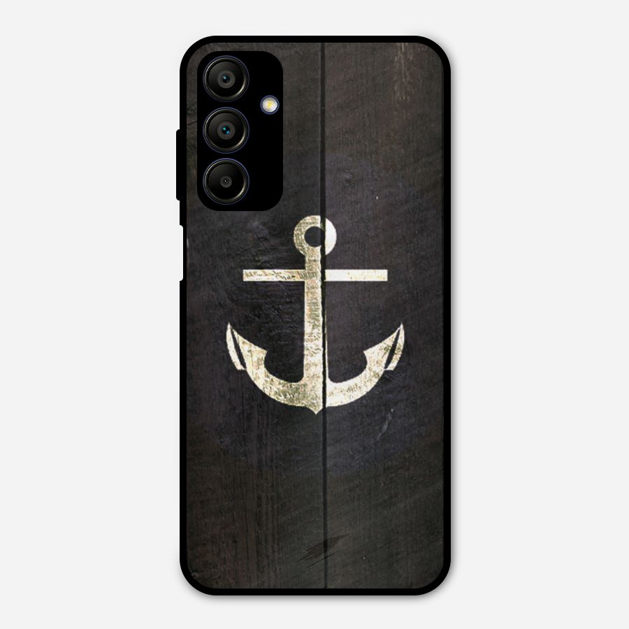 Wood Anchor Metal Back Case for Galaxy A15 5G