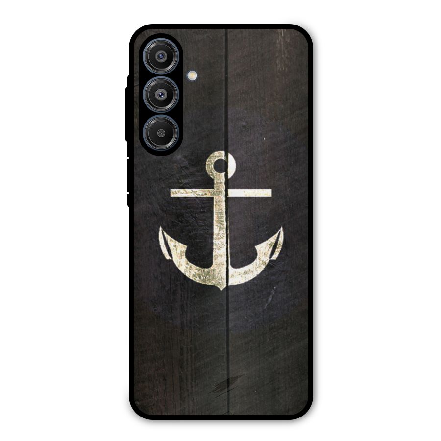 Wood Anchor Metal Back Case for Galaxy A16 5G