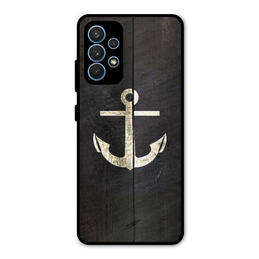 Wood Anchor Metal Back Case for Galaxy A32