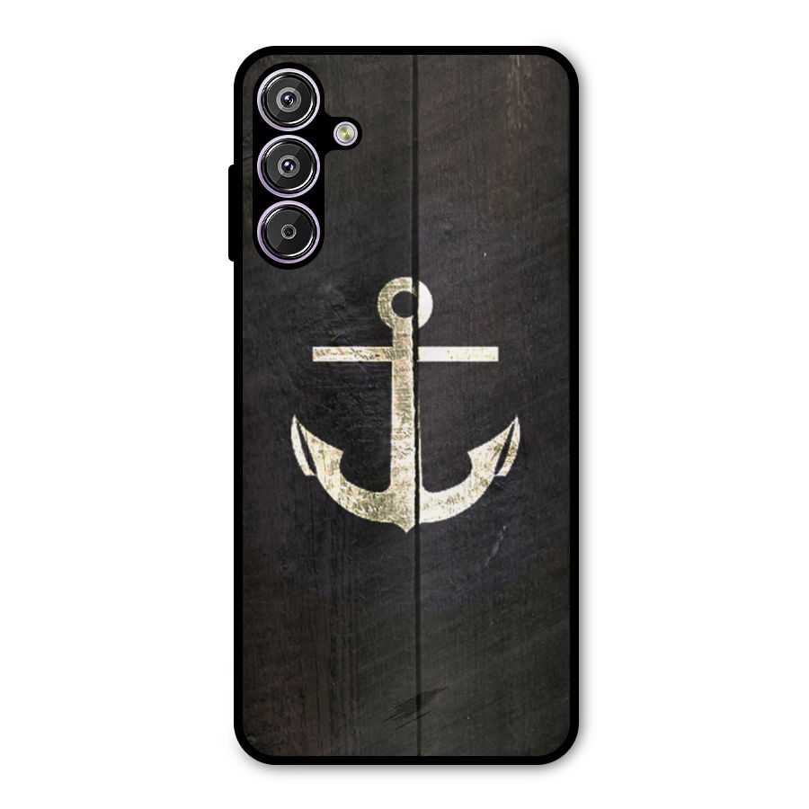 Wood Anchor Metal Back Case for Galaxy F15