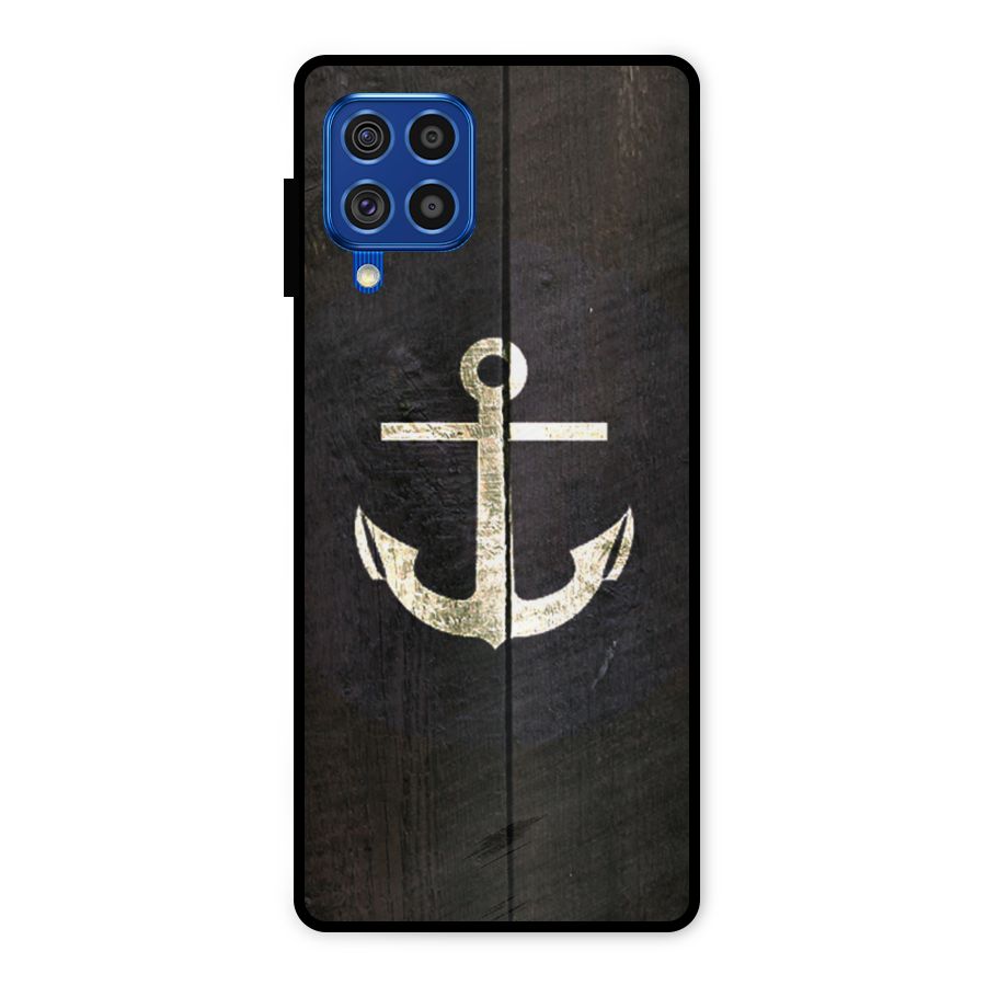Wood Anchor Metal Back Case for Galaxy F62