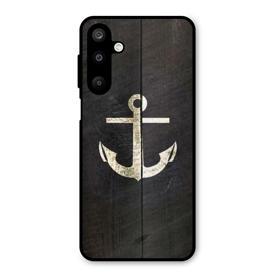 Wood Anchor Metal Back Case for Galaxy M16