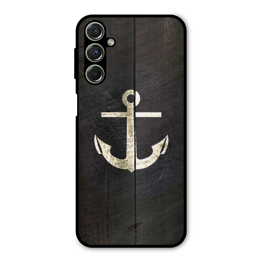 Wood Anchor Metal Back Case for Galaxy M34