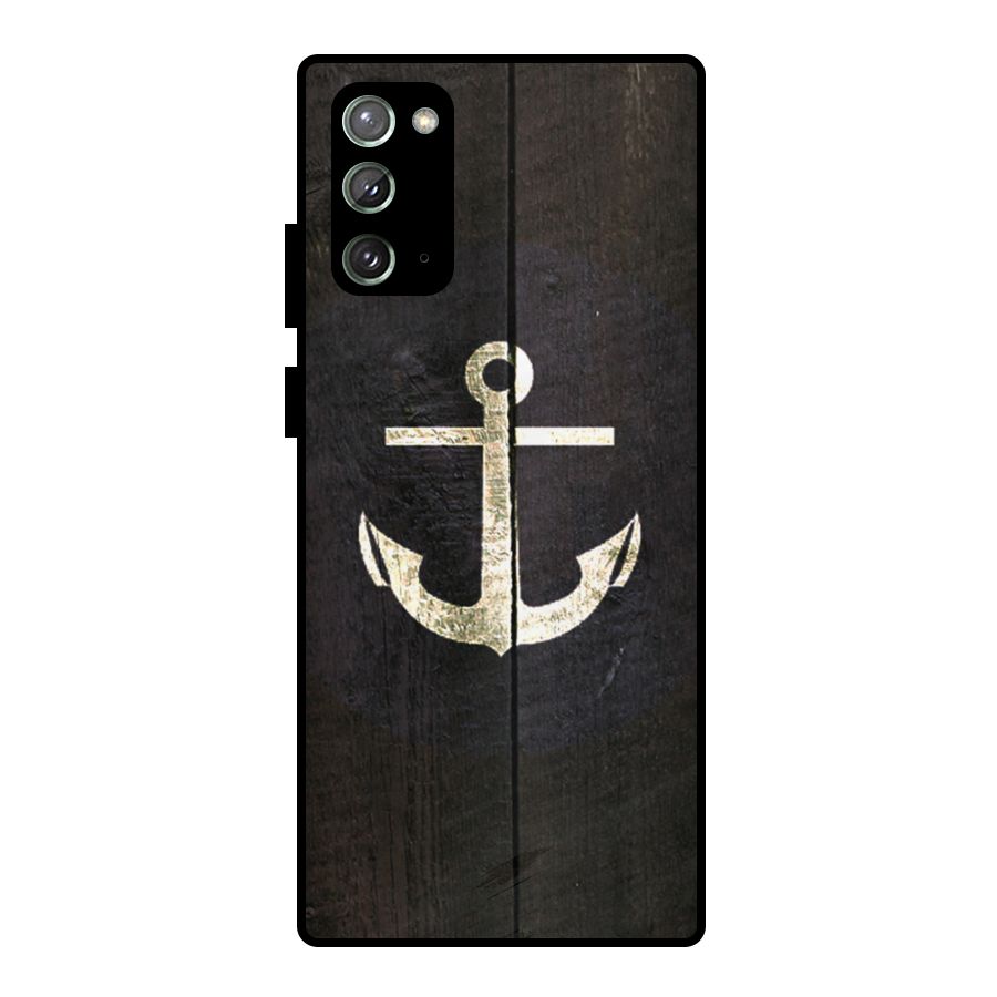 Wood Anchor Metal Back Case for Galaxy Note 20