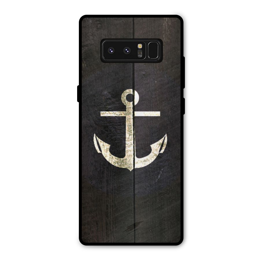 Wood Anchor Metal Back Case for Galaxy Note 8
