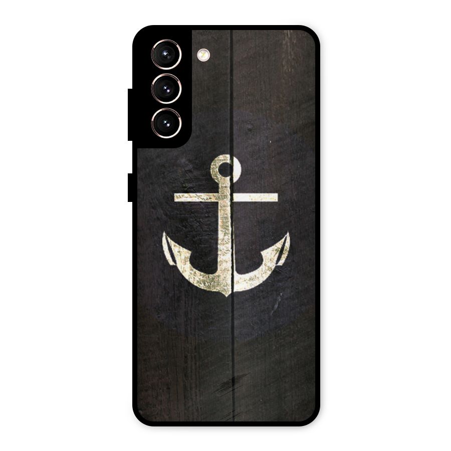 Wood Anchor Metal Back Case for Galaxy S21 5G