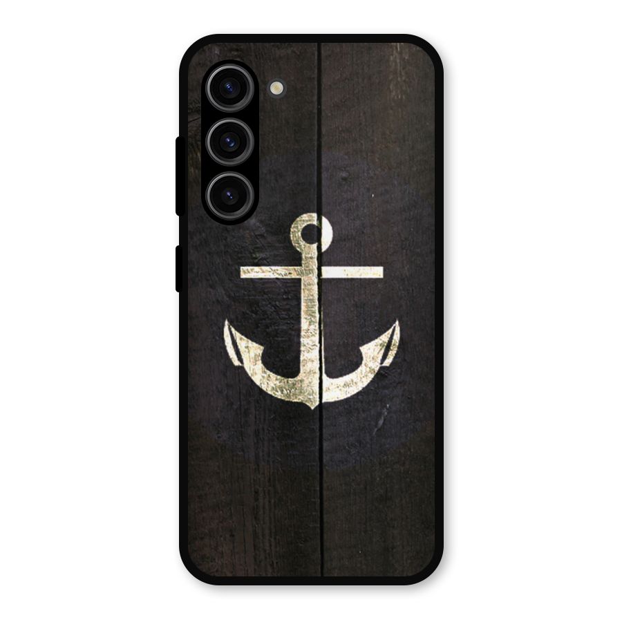 Wood Anchor Metal Back Case for Galaxy S23