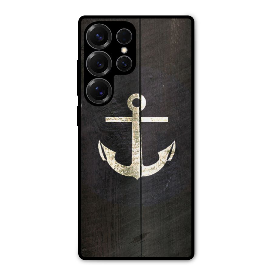 Wood Anchor Metal Back Case for Galaxy S25 Ultra